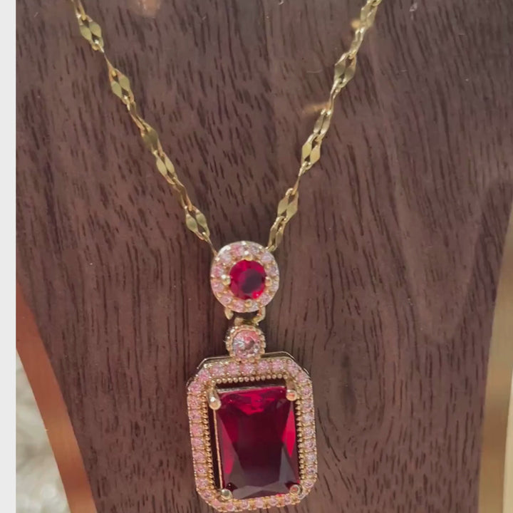Luxury Zircon Crystal Pendant Necklaces For Women